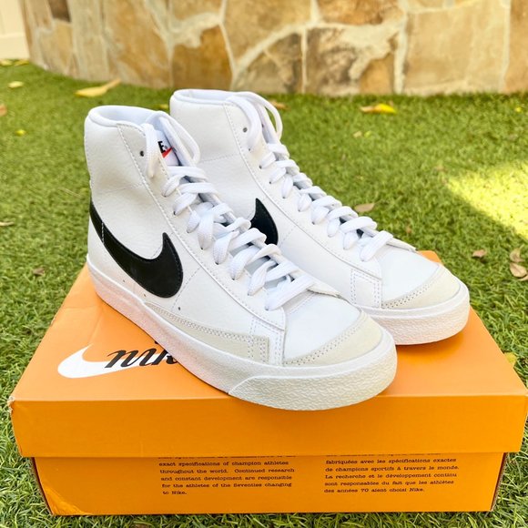 Nike Blazer mid white black shoes - Picture 3 of 4